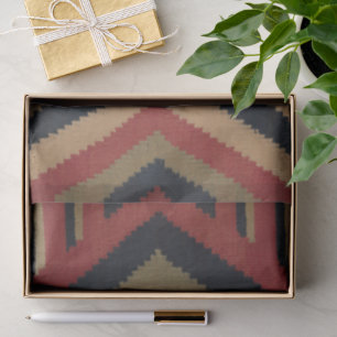 Antique Navaho American Indian Blanket Weaving Old Tissue Paper