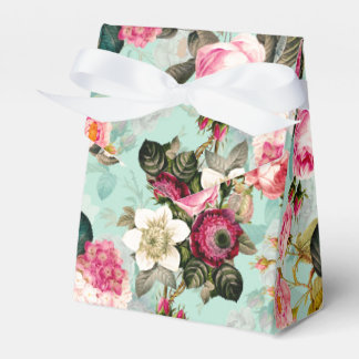 Antique Nostalgic Redouté Roses Pattern mint Favour Box