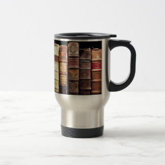 Antique Old Books Vintage Tomes Gift Travel Mug