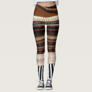 Antique Old Concert Piano Photo Leggings