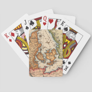Antique Old Map Inspired (10) Playing Cards