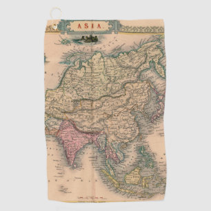 Antique Old Map Inspired (11) Golf Towel