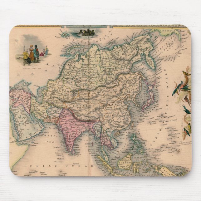 Antique Old Map Inspired (11) Mouse Pad (Front)