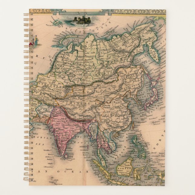 Antique Old Map Inspired (11) Planner (Front)