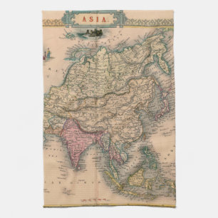 Antique Old Map Inspired (11) Tea Towel
