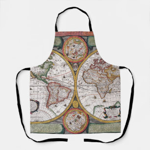 Antique Old Map Inspired (12) Apron