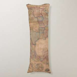 Antique Old Map Inspired (13) Body Cushion