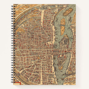 Antique Old Map Inspired (14) Notebook