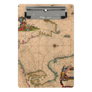 Antique Old Map Inspired (1) Mini Clipboard