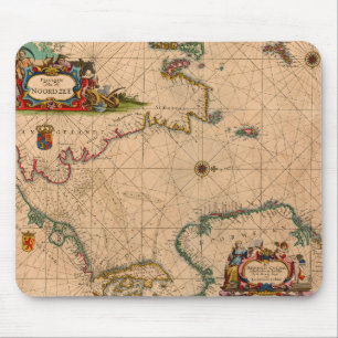 Antique Old Map Inspired (1) Mouse Pad