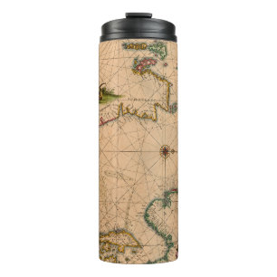 Antique Old Map Inspired (1) Thermal Tumbler