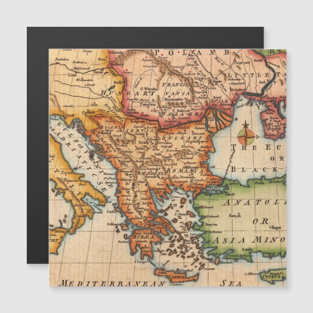 Antique Old Map Inspired (2) (Front/Back)