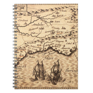 Antique Old Map Inspired (3) Notebook