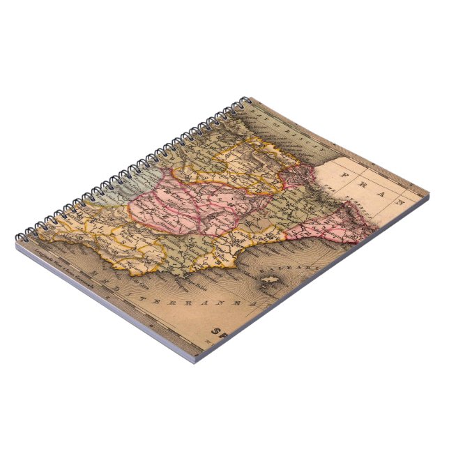 Antique Old Map Inspired (5) Notebook (Left Side)