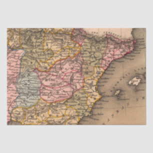 Antique Old Map Inspired (5) Tissue Paper