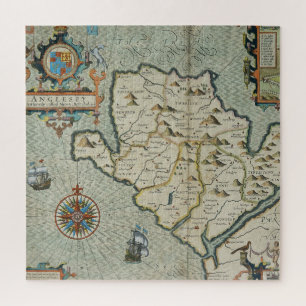 Antique Old Map Inspired (7) Jigsaw Puzzle