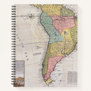 Antique Old Map Inspired (8) Notebook