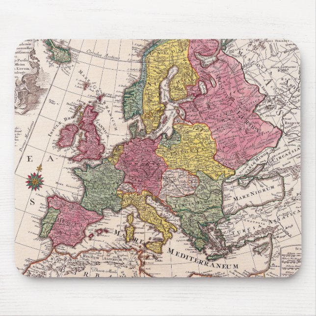 Antique Old Map Inspired (9) Mouse Pad (Front)