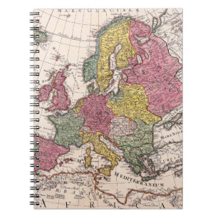 Antique Old Map Inspired (9) Notebook