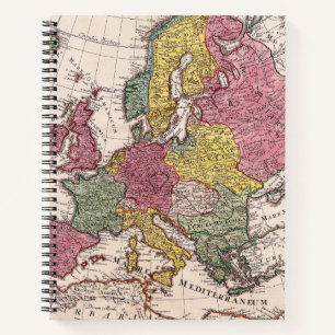 Antique Old Map Inspired (9) Notebook