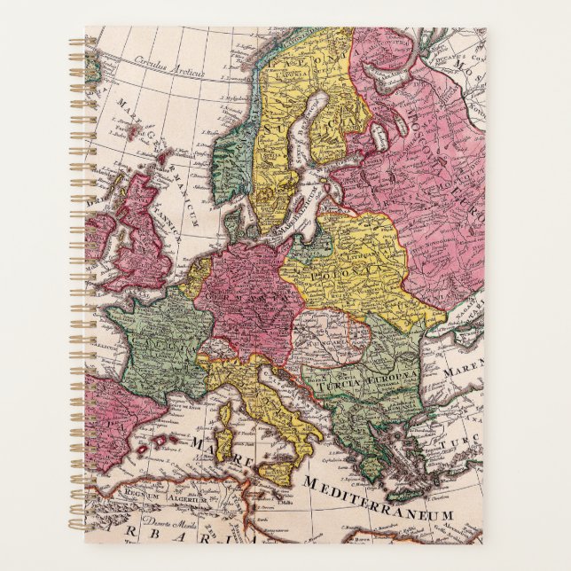 Antique Old Map Inspired (9) Planner (Front)
