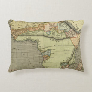 Antique Old Map Inspired Decorative Cushion