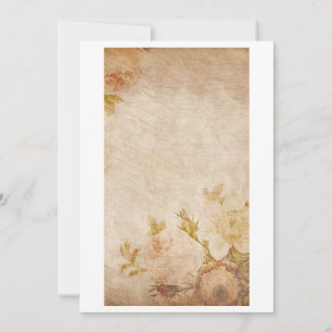 Antique Old Note Paper Card