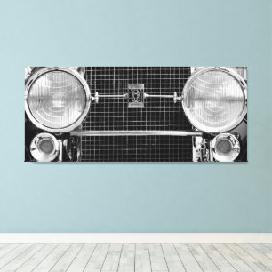 Antique Old Timer Cadillac Headlights Canvas Print
