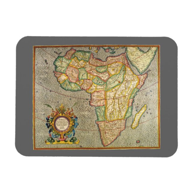 Antique Old World Gerardus Mercator Map of Africa Magnet (Horizontal)