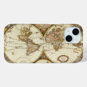 Antique Old World Map by Frederick de Wit, c. 1680 iPhone 15 Case