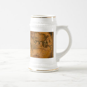Antique Old World Map Drinking Mug