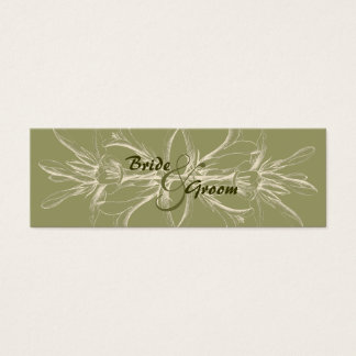 Antique Olive Floral Save the Date