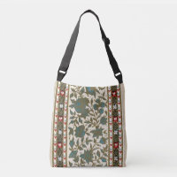 Antique Oriental Carpet Botanical Pattern