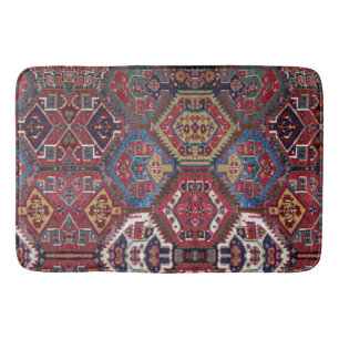 Antique oriental design bath mat