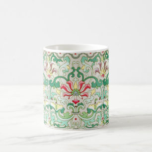 Antique oriental floral pattern william morris coffee mug