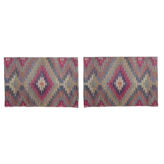 Antique Oriental Persian Turkish Kilim Rug  Pillowcase (Front-Set)