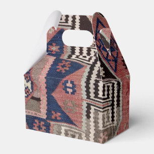 Antique Oriental Red Turkish Persian Carpet Favour Box