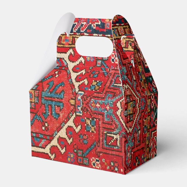 Antique Oriental Turkish Persian Carpet  Favour Box (Front Side)