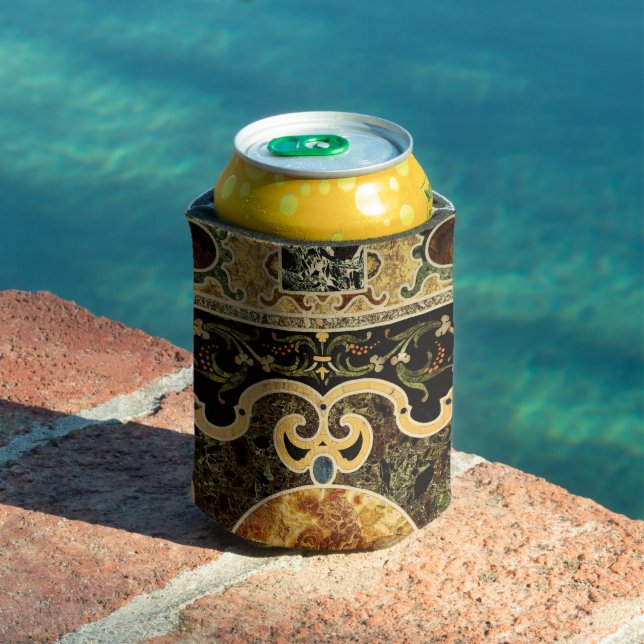 Antique Ornamental Italian Gemstone Pattern Can Cooler (In Situ Pool)