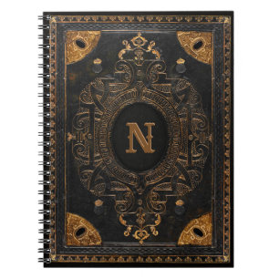 Antique Ornamental with your Monogram Notebook