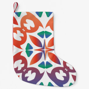 Antique ornate tiles talavera mexico. Geometric de Small Christmas Stocking