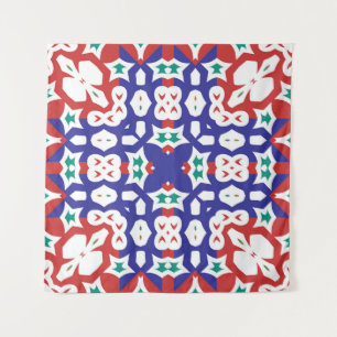 Antique ornate tiles talavera mexico. Minimal desi Tapestry