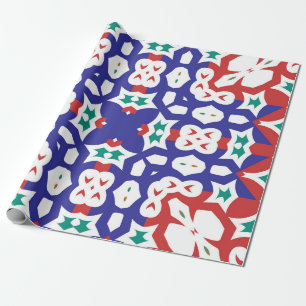 Antique ornate tiles talavera mexico. Minimal desi Wrapping Paper