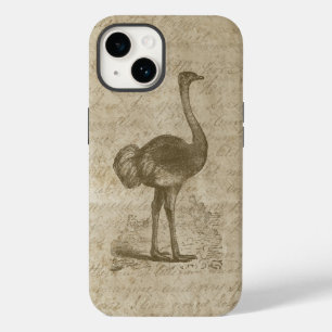 Antique  Ostrich Script Grunge Paper Case-Mate iPhone 14 Case