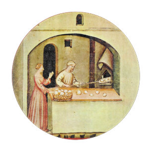 ANTIQUE OVEN BAKER ,BAKERY BREAD SHOP CUTTING BOARD