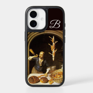 ANTIQUE OVEN BAKER ,BAKERY BREAD SHOP MONOGRAM 