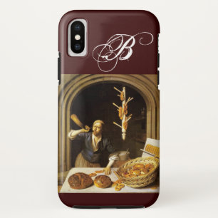 ANTIQUE OVEN  BAKER ,BAKERY BREAD SHOP MONOGRAM Case-Mate iPhone CASE