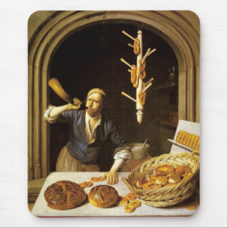 ANTIQUE OVEN BAKER ,BAKERY BREAD SHOP MOUSE PAD