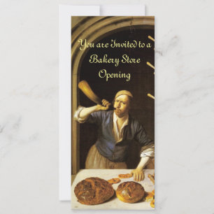 ANTIQUE OVEN  BAKERY BREAKFEAST PARTY INVITATION