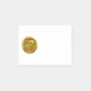 ANTIQUE OWL gold Post-it Notes